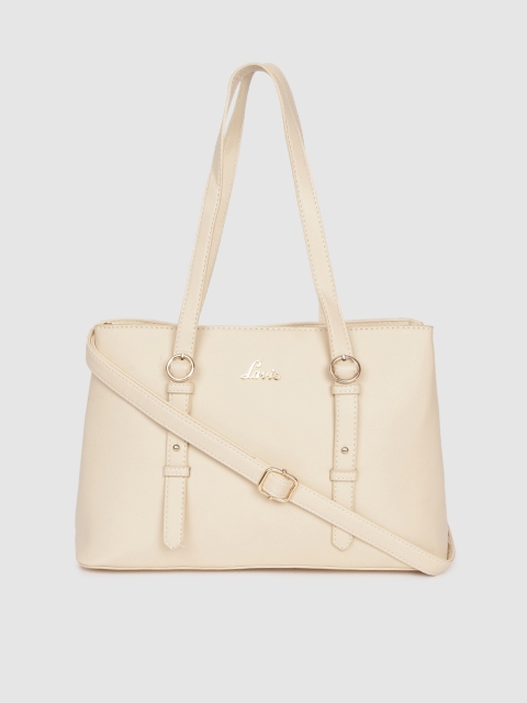 

Lavie Beige Solid Shoulder Bag