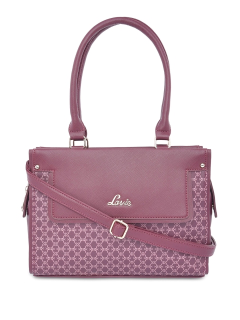 

Lavie Maroon Printed Shoulder Bag