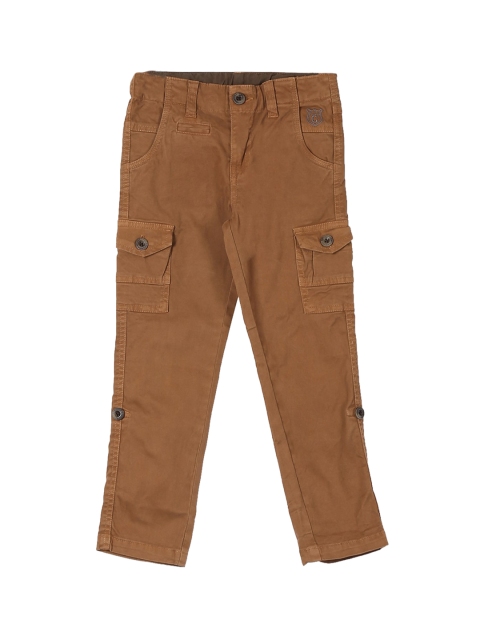

Cherokee Boys Rust Kansas Regular Fit Solid Cargos
