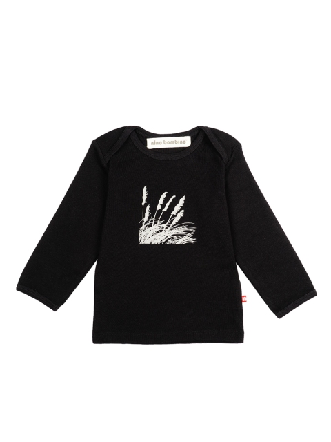 

Nino Bambino Infant Kids Black White Printed Organic Cotton T-shirt
