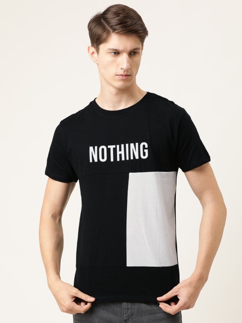 

The Indian Garage Co Men Black Printed Round Neck T-shirt