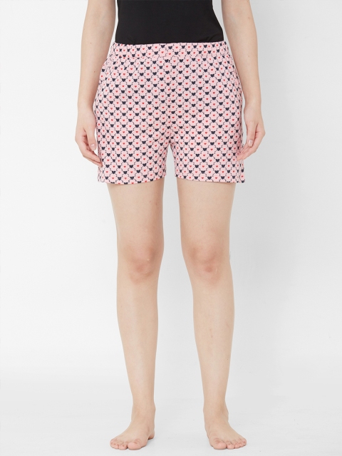 

Sweet Dreams Women Pink Printed Lounge Shorts
