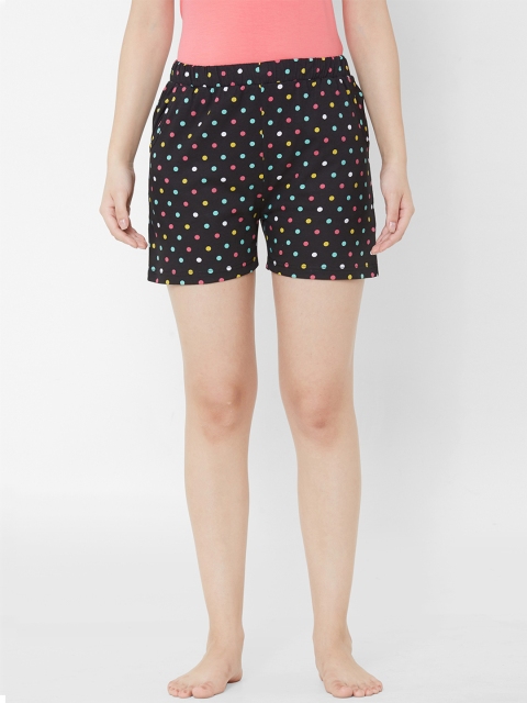 

Sweet Dreams Women Black Printed Lounge Shorts