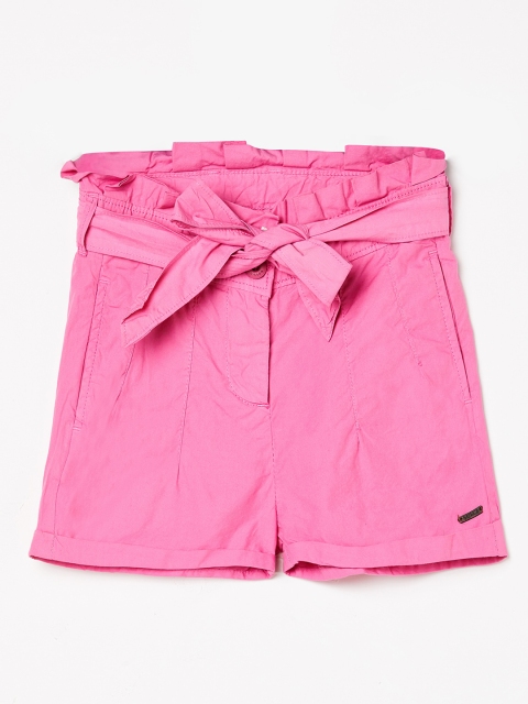 

Bossini Girls Pink Solid Regular Fit Regular Shorts
