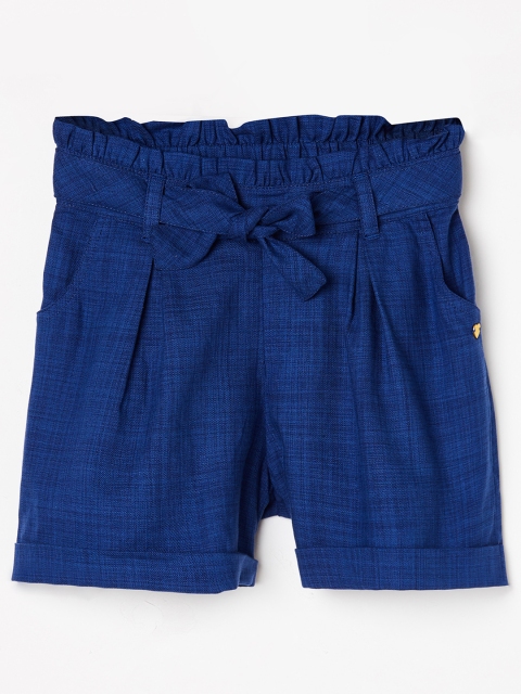 

Bossini Girls Blue Solid Regular Fit Regular Shorts