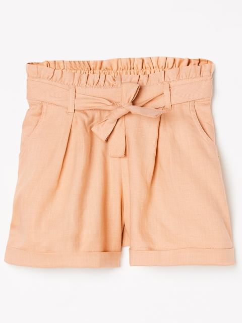 

Bossini Girls Beige Solid Regular Fit Regular Shorts
