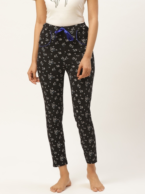 

MRASIS Women Black Printed Lounge Pants