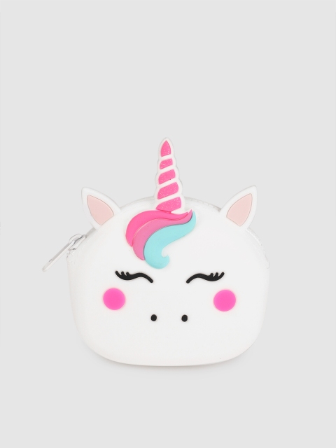 

Accessorize Women White & Pink Unicorn Printed Zip Around Wallet