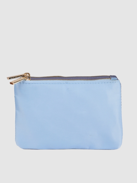 

Accessorize Women Blue Colourblocked Zip Around Wallet
