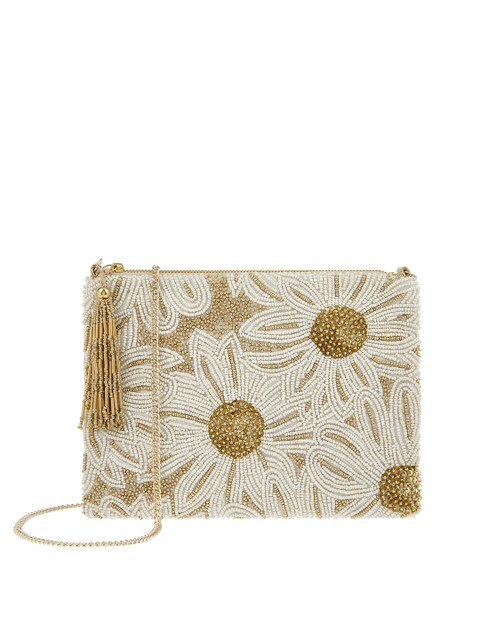 

Accessorize Women Embellished Purse, Off white