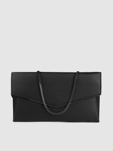 

Accessorize Black Solid Envelope Clutch