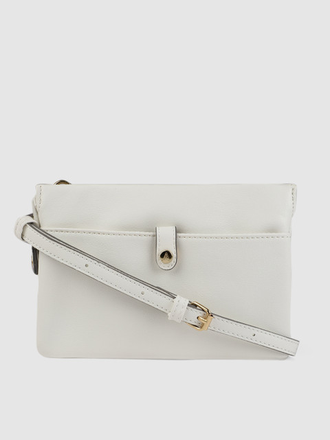 

Accessorize White Solid KERRY Sling Bag
