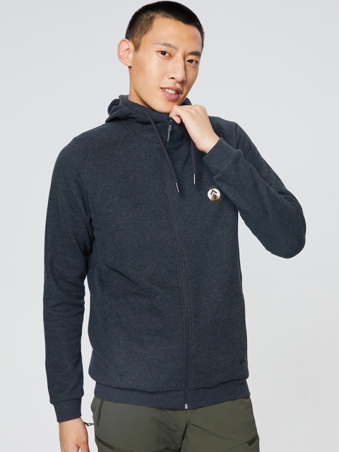 

Quechua By Decathlon Men Navy Blue Solid Hooded Sweatshirt