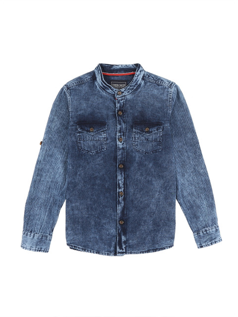 

Cherokee Boys Blue Regular Fit Faded Casual Shirt