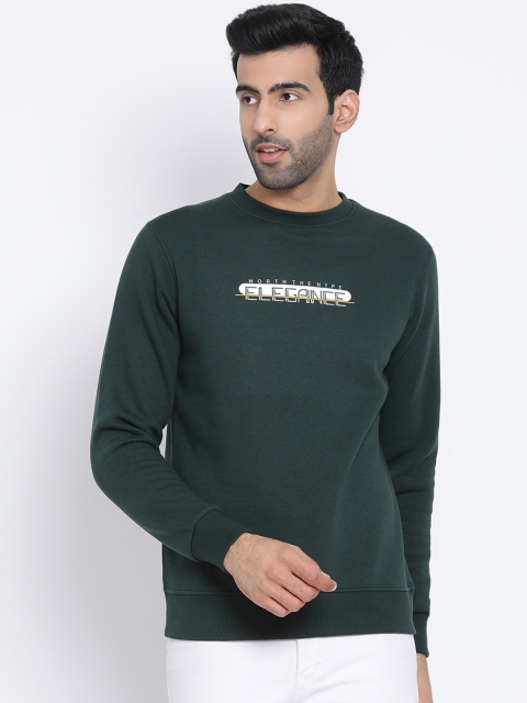 

Richlook Men Green Printed Sweatshirt