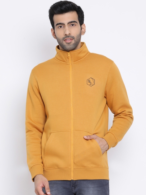

Richlook Men Yellow Solid Sweatshirt