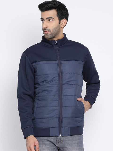 

Richlook Men Navy Blue Solid Sweatshirt