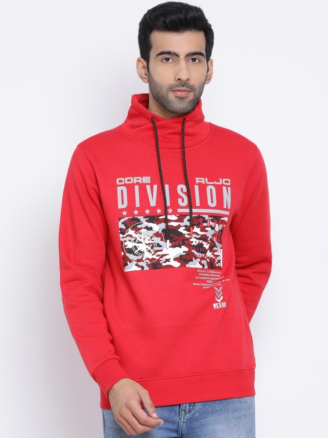 

Richlook Men Red Printed Sweatshirt