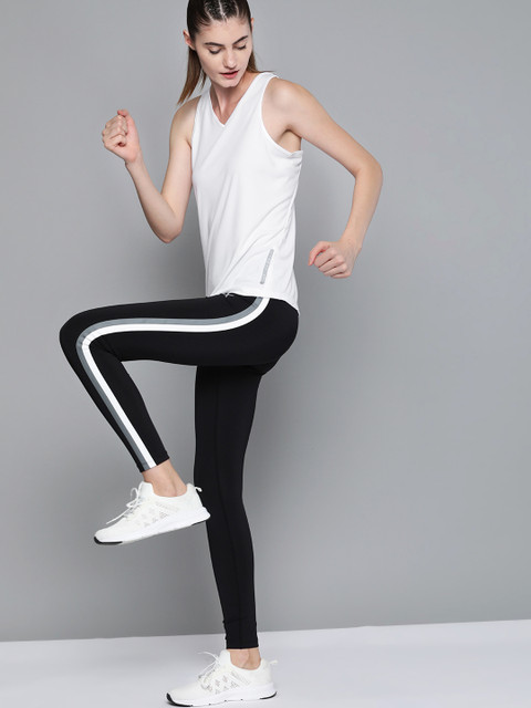 

HRX By Hrithik Roshan Women Bright White Solid Rapid-Dry Antimicrobial Running Tshirt