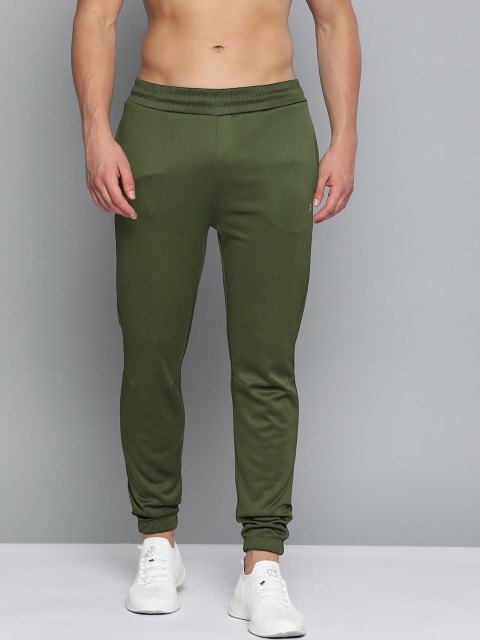 

HRX By Hrithik Roshan Men Kombu Green Solid Slim Fit Rapid-Dry Antimicrobial Training Joggers, Olive