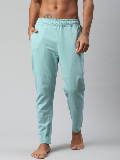 

HRX By Hrithik Roshan Men Aquifier Organic Cotton Antimicrobial Yoga Track Pants, Blue