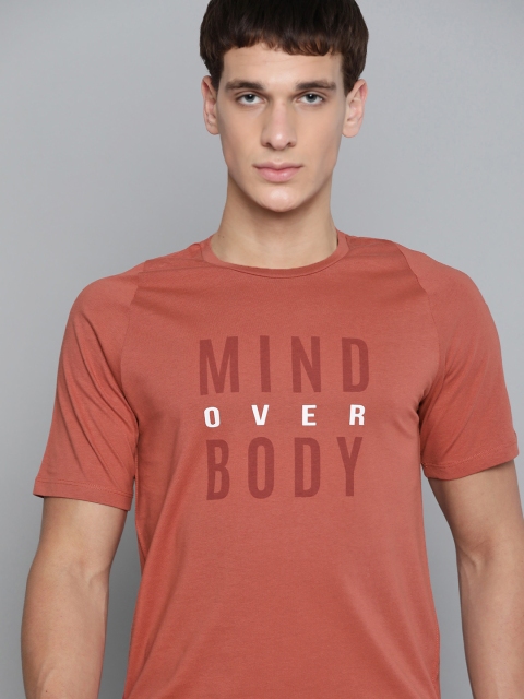 

HRX By Hrithik Roshan Men Tandoori Spice Graphic Organic Cotton Antimicrobial Antimicrobial Yoga Tshirt, Coral