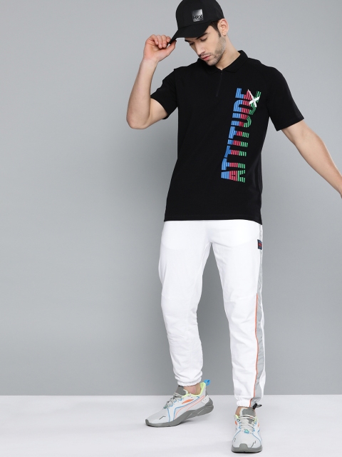 

HRX By Hrithik Roshan Men Jet Black Pure Cotton Typographic Antimicrobial Lifestyle Tshirt
