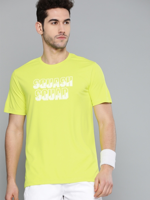 

HRX By Hrithik Roshan Men Sulphur Spring Typographic Rapid-Dry Antimicrobial Anti-Static Racketsport Tshirt, Yellow