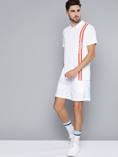 

HRX By Hrithik Roshan Men Optic White Solid Rapid-Dry Antimicrobial Anti-Static Racketsport Tshirt