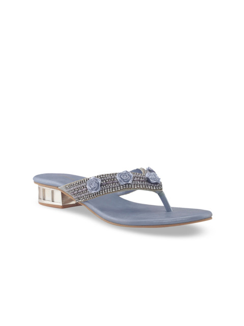 

Khadims Women Blue Embellished Sandals