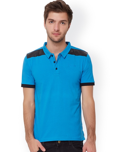 

ELABORADO Blue Slim Fit Polo T-shirt