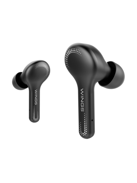 

WINGS Bluetooth 5.0 Black Vibe True Wireless TWS Earbuds