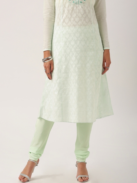 

All About You from Deepika Padukone Mint Green Crepe Churidar Trousers