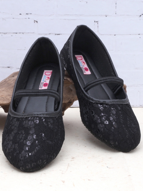 

DChica Girls Black Embellished Mary Janes