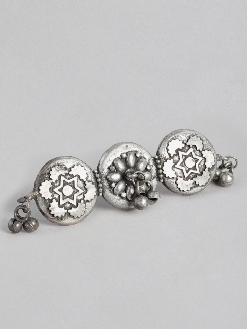 

justpeachy Silver-Plated Adjustable Finger Ring