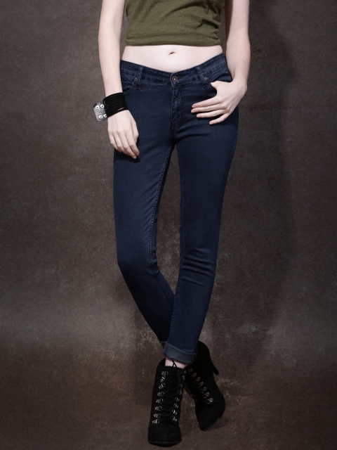 

Roadster Women Blue Skinny Fit Mid-Rise Clean Look Jeans