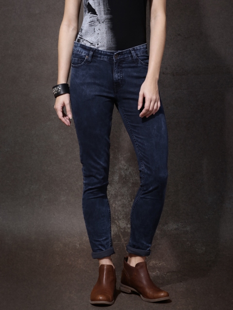 

Roadster Women Blue Skinny Fit Mid-Rise Clean Look Jeans
