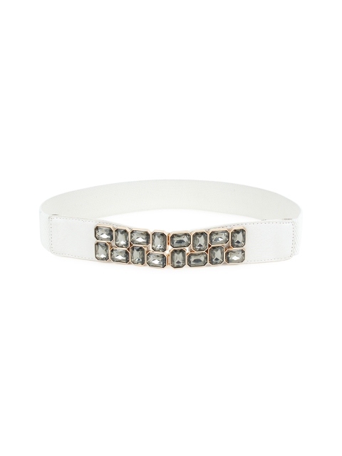 

Mali Fionna Women White Embellished Belt