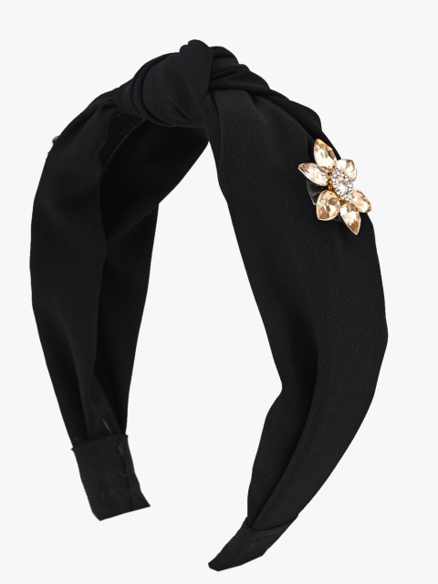 

BuckleUp Women Black Embellished Hairband