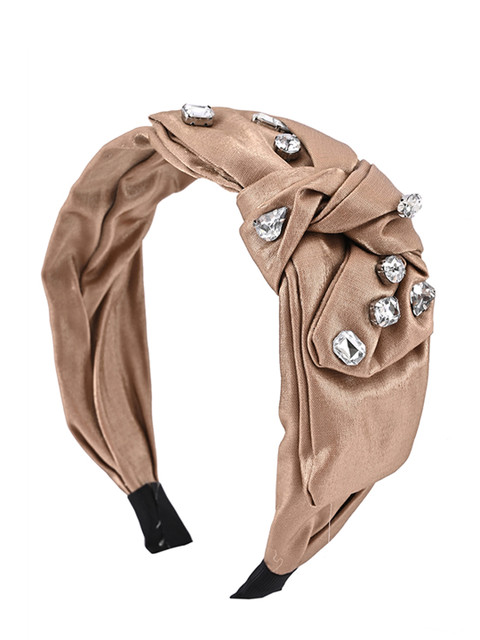 

BuckleUp Women Brown Embellished Hairband