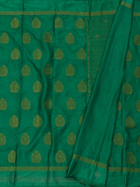 

Pothys Green & Beige Poly Georgette Woven Design Saree