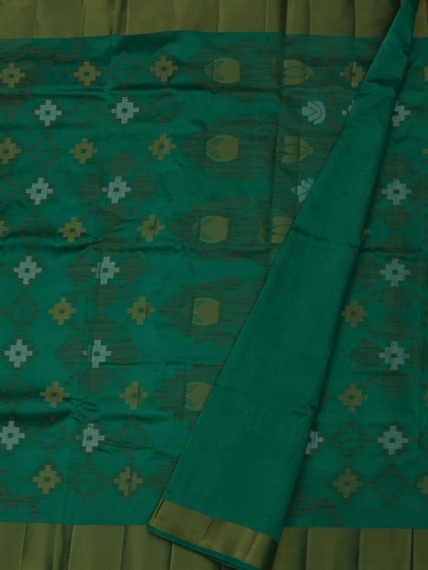 

Pothys Green Woven Design Jute Silk Saree