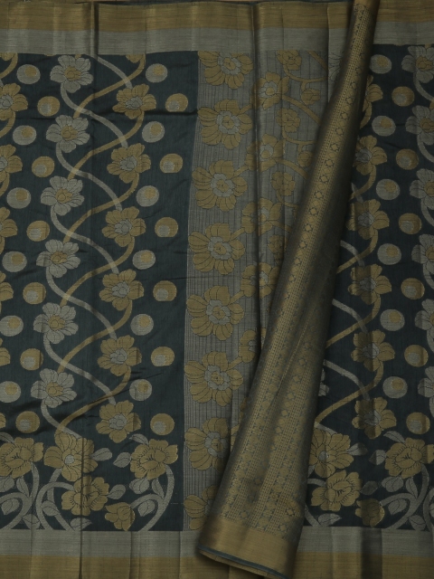 

Pothys Grey Woven Design Jute Silk Saree