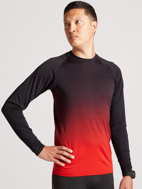 

KIPRUN By Decathlon Men Red Dyed High Neck Kiprun Care T-shirt