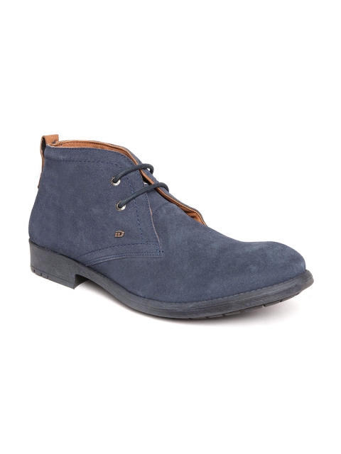

ID Men Navy Suede Casual Shoes, Navy blue