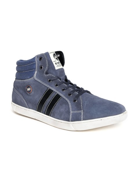 

ID Men Navy Suede Sneakers, Navy blue