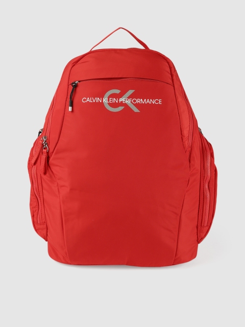 

Calvin Klein Men Red Brand Logo Laptop Backpack