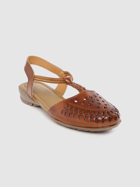 

Melange by Lifestyle Women Brown Laser Cuts Detail Flats