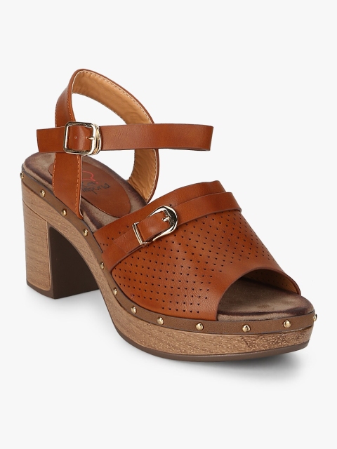 

KetImporta Women Brown Textured Heels