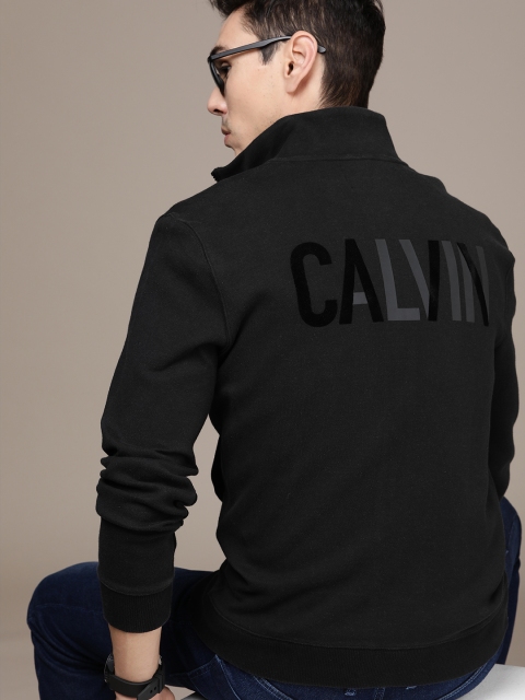 

Calvin Klein Jeans Men Black Back Printed Sweatshirt